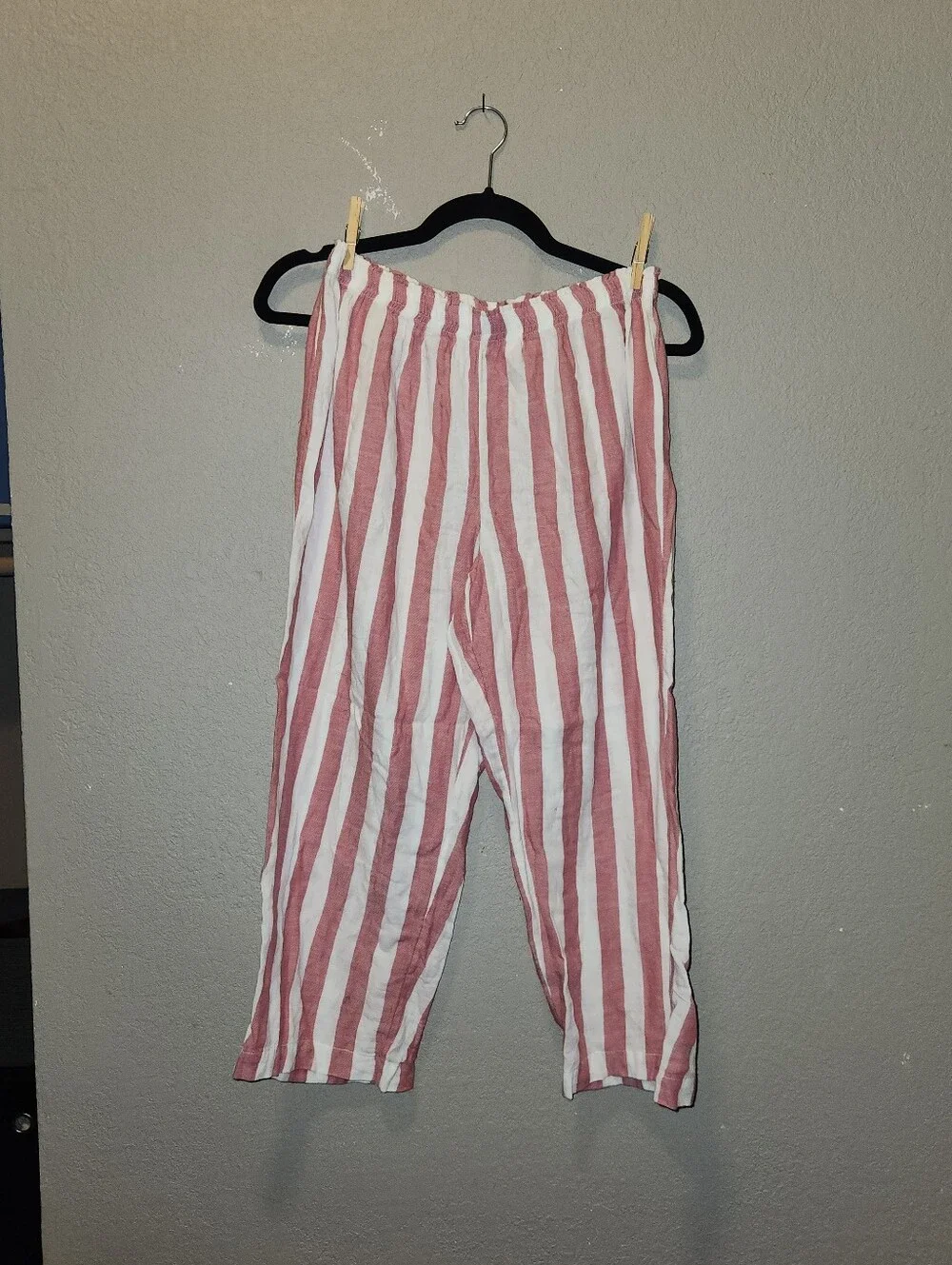 Cynthia Rowley 100% Cotton Red White Striped Matching Pj Set | Small